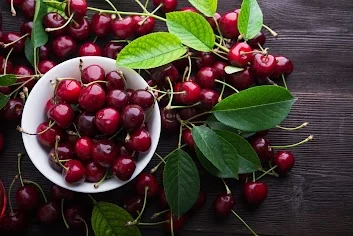 Fresh red tart cherries — one of few foods containing naturally occurring melatonin